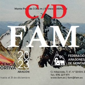 Licencia Federativa FAM 2023 TIPOS C y D (Aragón)