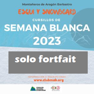 Semana Blanca Curso ESQUI   SOLO FORTFAIT
