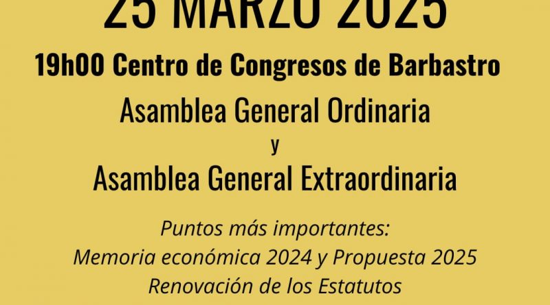 ASAMBLEA GENERAL ORDINARIA Y EXTRAORDINARIA